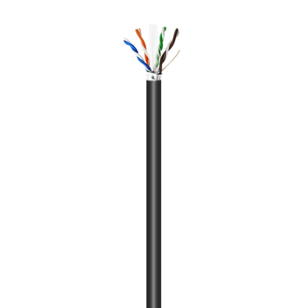 AISENS A135-0674 nätverkskablar Svart 305 m Cat6 F/UTP (FTP) Rund