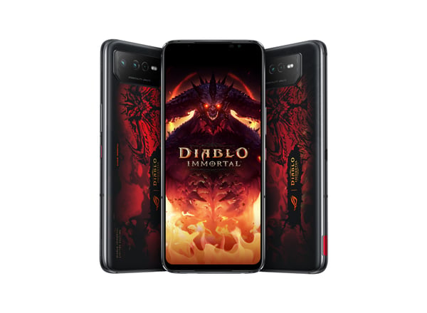 ASUS ROG Phone 6 Diablo Immortal Edition 17,2 cm (6.78") Kaksois-SIM Android 12 5G USB Type-C 16 GB 512 GB 6000 mAh Musta, Punainen