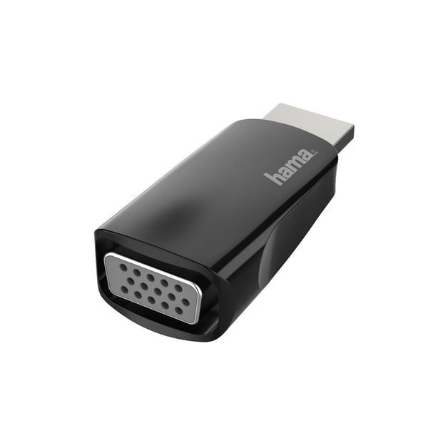 Hama 00200344 kabel kønsskifter HDMI VGA Sort