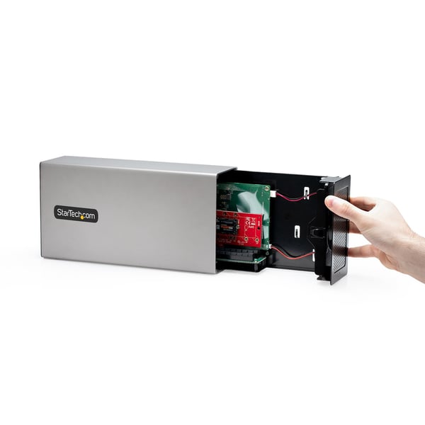 StarTech.com 2TBT3-PCIE-ENCLOSURE dockingstation Ledningsført Thunderbolt 3 Sølv