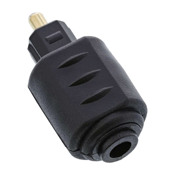 InLine 89907 kabel kønsskifter 3.5mm jack female Toslink Sort