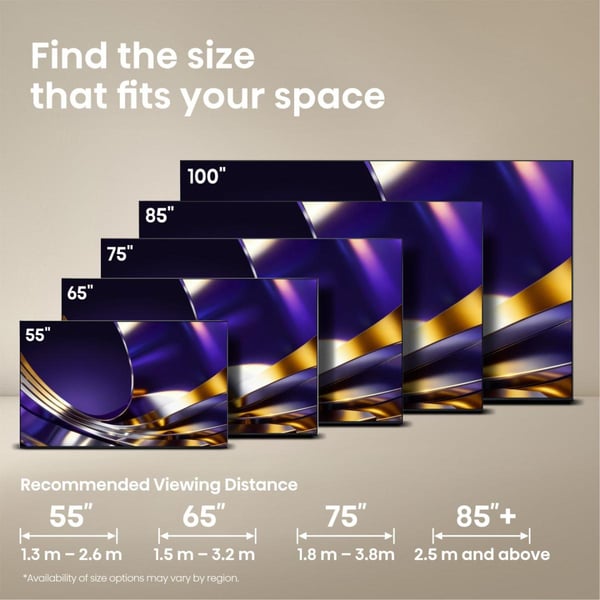 Hisense 75U7DS PRO 190,5 cm (75") 4K Ultra HD Smart-TV Wi-Fi Svart