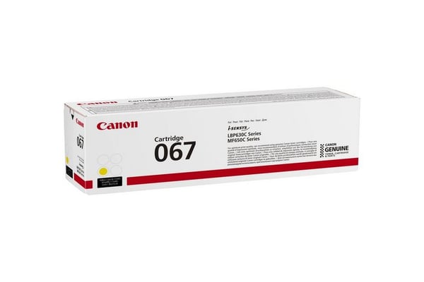 Canon 067 värikasetti 1 kpl Alkuperäinen Keltainen
