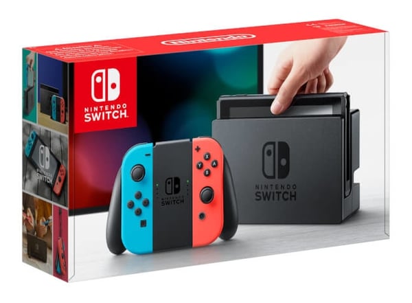 Nintendo Switch Joy‑Con bærbar spilkonsol 15,8 cm (6.2") 32 GB Wi-Fi Sort, Blå, Rød