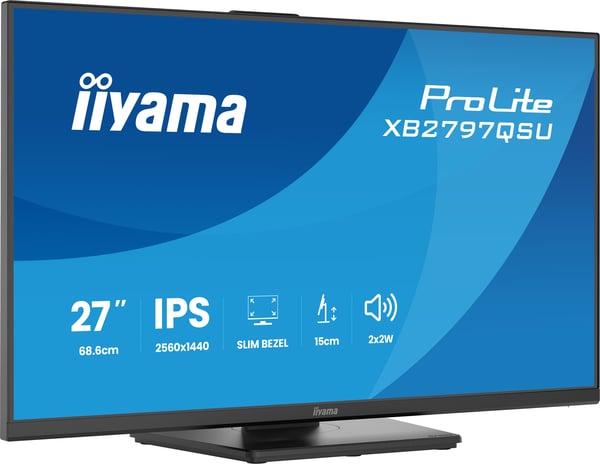 iiyama ProLite XB2797QSU-B1 computerskærm 68,6 cm (27") 2560 x 1440 pixel Quad HD LED Sort