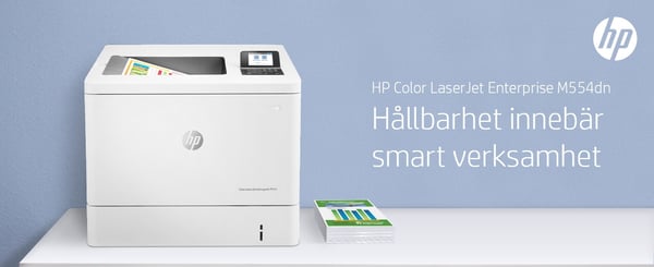 HP LaserJet Enterprise M554dn - Skrivare - Färg - Duplex - Laser - A4/Legal - 1200 x 1200 dpi - upp till