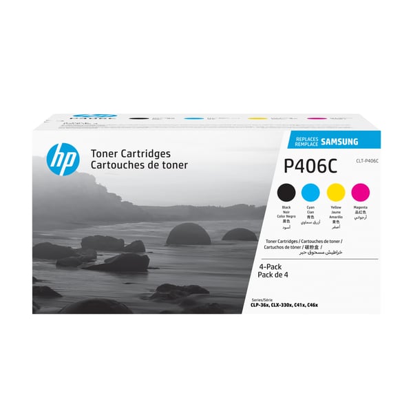 Samsung CLT-P406C 4-pack cyan/magenta/gul/svart originaltonerkassett