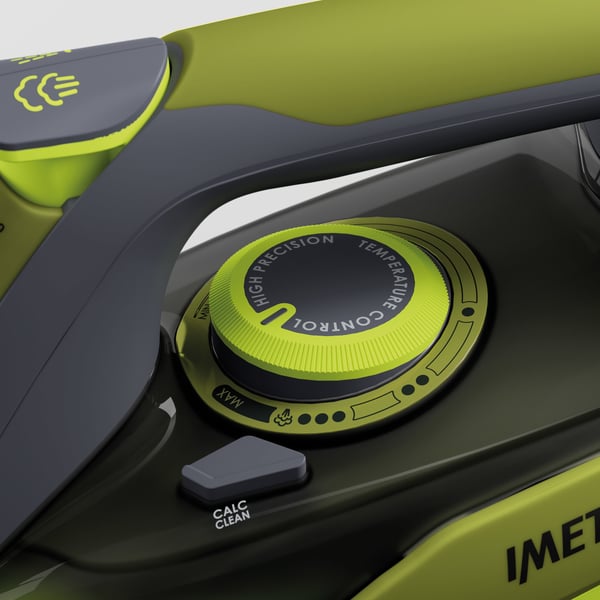Imetec Eco Perfect Torr & Ångstrykjärn Pro Ceramic soleplate 2400 W Grön, Grå