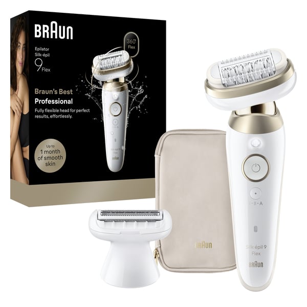 Braun Silk·épil 9 Flex 9-030 3D 40 pincetter Vit, Guld