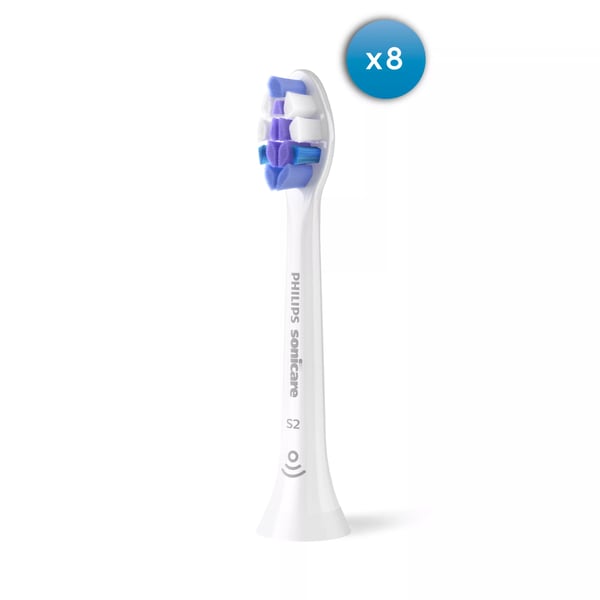 Philips Sensitive HX6058/87 Pakke med 8 børstehoveder Philips Sensitive HX6058/87 Pakke med 8 børstehoveder