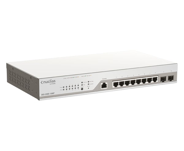 D-Link DBS-2000-10MP nätverksswitchar hanterad L2 Gigabit Ethernet (10/100/1000) Strömförsörjning via Ethernet (PoE) stöd Grå
