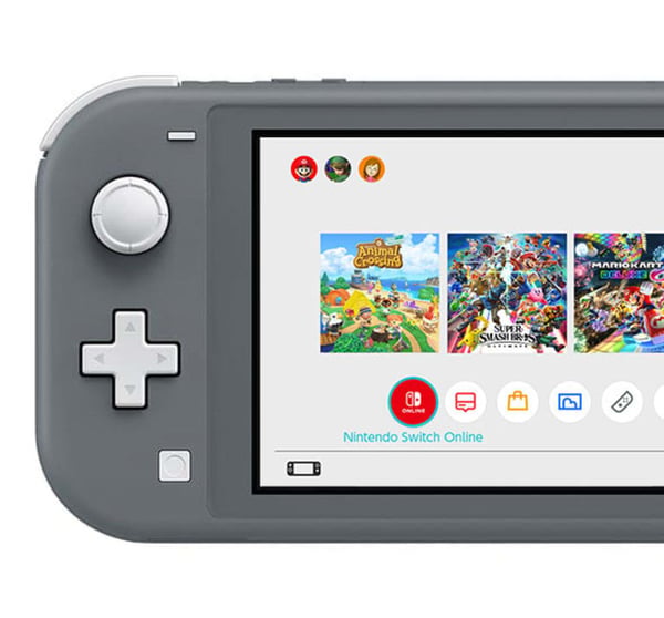 Nintendo Switch Lite bærbar spilkonsol 14 cm (5.5") 32 GB Berøringsskærm Wi-Fi Grå