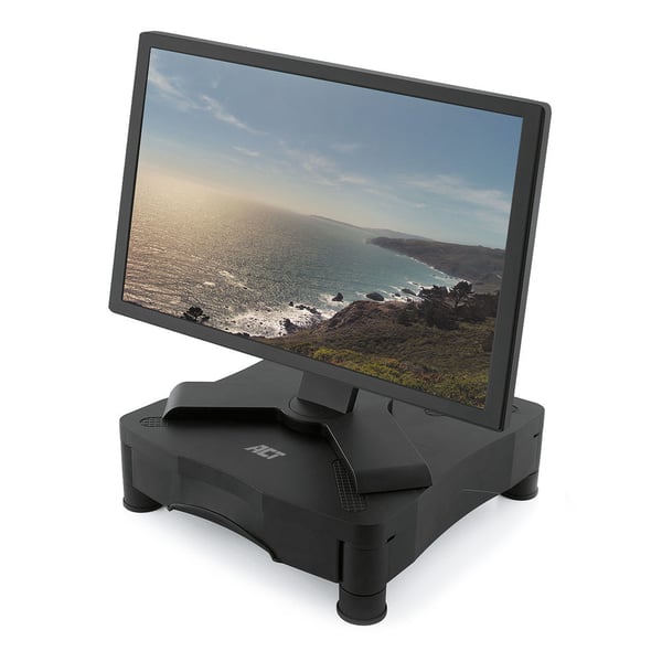 ACT AC8200 skærmbeslag og -stativer 43,2 cm (17") Skrivebord Sort ACT AC8200 skærmbeslag og -stativer 43,2 cm (17") Skrivebord Sort