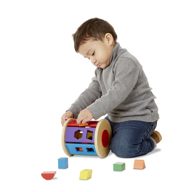 Melissa & Doug Match & Roll Shape Sorter