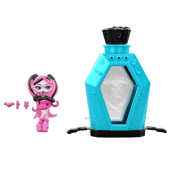 Monster High Little Frights-minidockor, överraskningsfigurer med vattenavslöjande (figurerna kan variera)