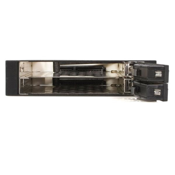 StarTech.com 3,5-tums SATA-växelram utan bricka - Mobilt hårddiskställ för 2x 6,4 cm