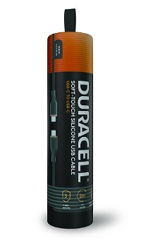Duracell DRU8020A USB-kaapeli 2 m USB C Musta