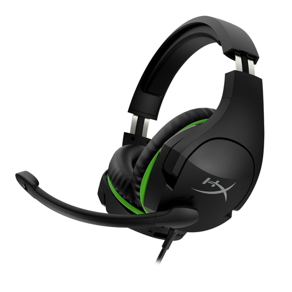 HyperX CloudX Stinger Headset Ledningsført Spil Sort, Grøn