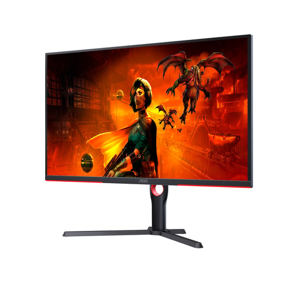 AOC G3 U32G3X/BK platta pc-skärmar 80 cm (31.5") 3840 x 2160 pixlar 4K Ultra HD LED Svart, Röd