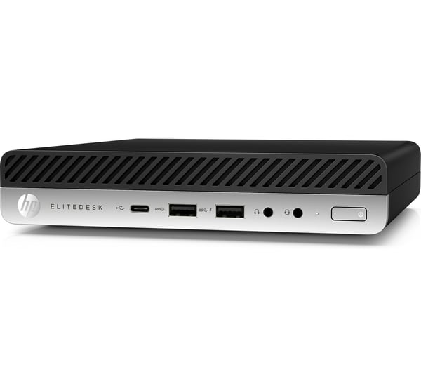 T1A HP EliteDesk 800 G4 Intel® Core™ i5 i5-8500T 16 GB DDR4-SDRAM 512 GB SSD Windows 11 Pro Mini PC Sort, Sølv