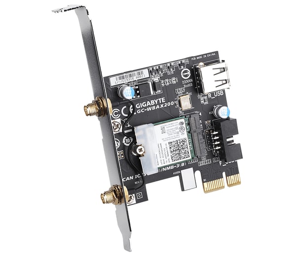 GIGABYTE GC-WBAX200 netværkskort Intern WLAN / Bluetooth 2400 Mbit/s