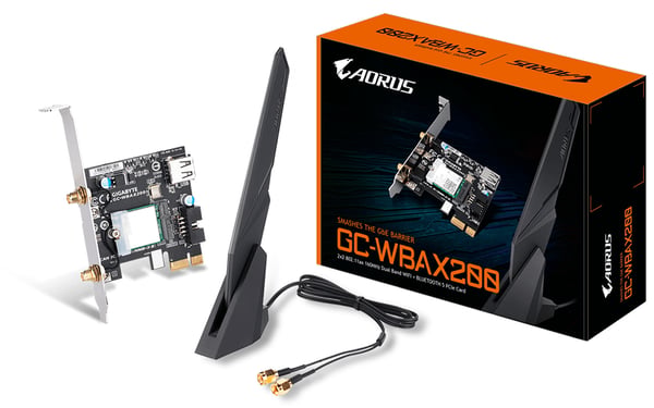 GIGABYTE GC-WBAX200 netværkskort Intern WLAN / Bluetooth 2400 Mbit/s