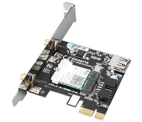GIGABYTE GC-WBAX200 netværkskort Intern WLAN / Bluetooth 2400 Mbit/s