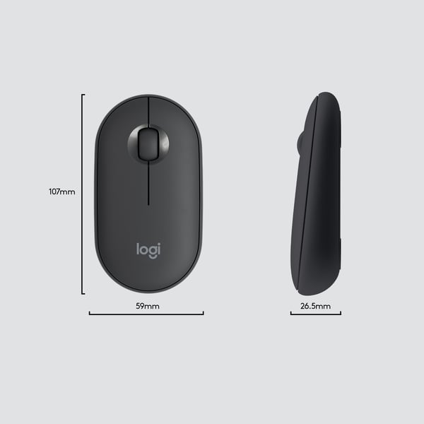 Logitech 920-009204 tangentbord Mus inkluderad Universal RF Trådlös QWERTY Amerikanskt internationellt grafit
