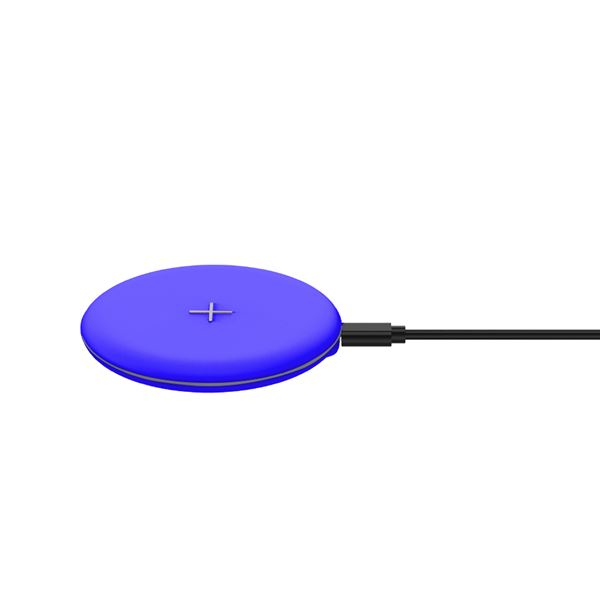 Celly WLFASTFEELBL oplader til mobil enhed Smartphone Blå USB Trådløs opladning Hurtig opladning Indendørs