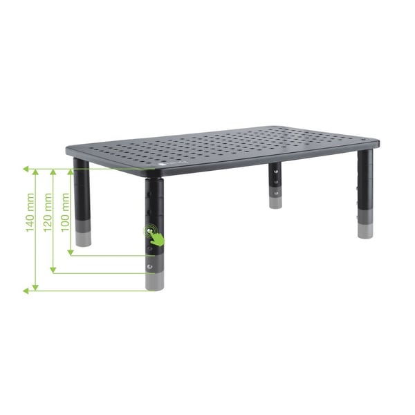 Techly ICA-MS 481 skærmbeslag og -stativer Skrivebord Sort