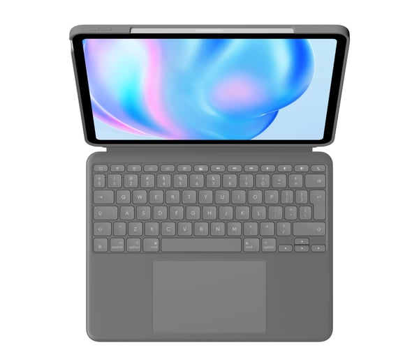 Logitech Combo Touch QWERTY US International Smart Connector Grå