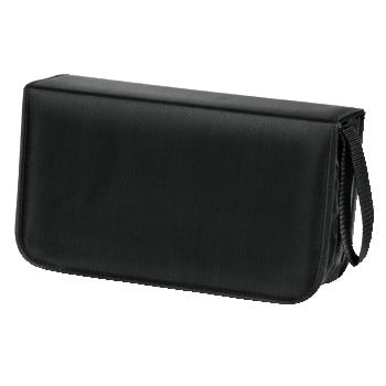 Hama CD Wallet Nylon 120, black 120 diske Sort