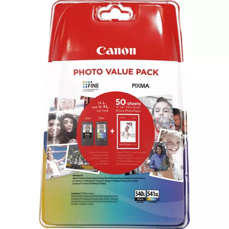 Canon bläckpatron PG-540L/CL-541XL - 2-pack - Svart/Färg (Cyan, Magenta, Gul)
