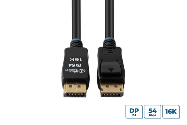 Microconnect MC-DP-MMG-300V2.1 DisplayPort kabel 3 m Sort
