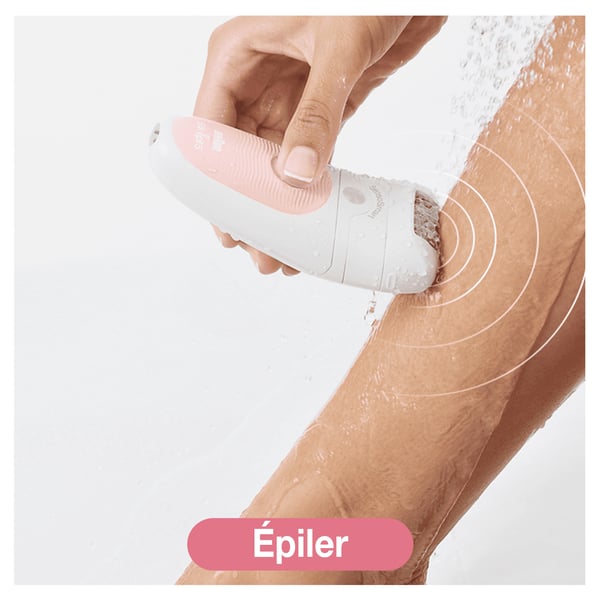 Braun Silk-épil 5 Wet&Dry 81683689 hårfjerner 28 pincetter Hvid, Lyserød