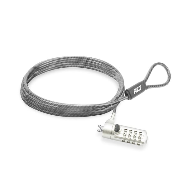 ACT AC9035 kabellås Metallisk 2 m