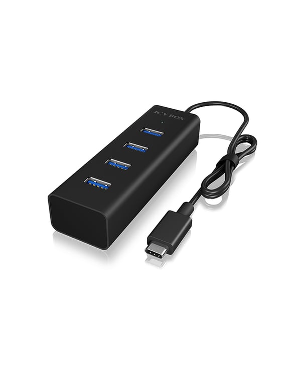 ICY BOX IB-HUB1409-C3 USB 3.2 Gen 1 (3.1 Gen 1) Type-C 5000 Mbit/s Svart ICY BOX IB-HUB1409-C3 USB 3.2 Gen 1 (3.1 Gen 1) Type-C 5000 Mbit/s Svart