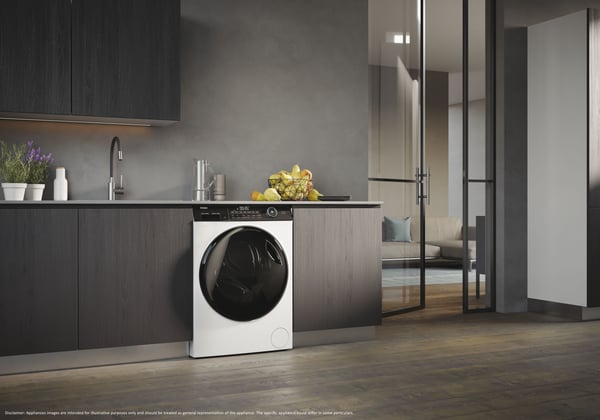 Haier I-Pro Series 5 HWD100-B14959U1 vaskemaskine - tørretumbler Fritstående Front-læsning Hvid