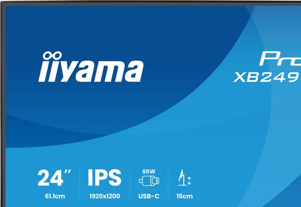iiyama ProLite XB2495WSC-B1 computerskærm 61,2 cm (24.1") 1920 x 1200 pixel WUXGA LED Sort