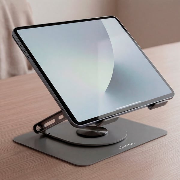 AISENS LP5SXL-487 kannettavan tietokoneen teline Kannettavan tietokoneen ja tabletin teline Harmaa 43,2 cm (17")