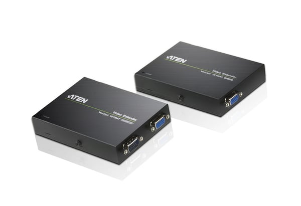 ATEN VE150A-AT-G AV forlænger AV sender & modtager Sort