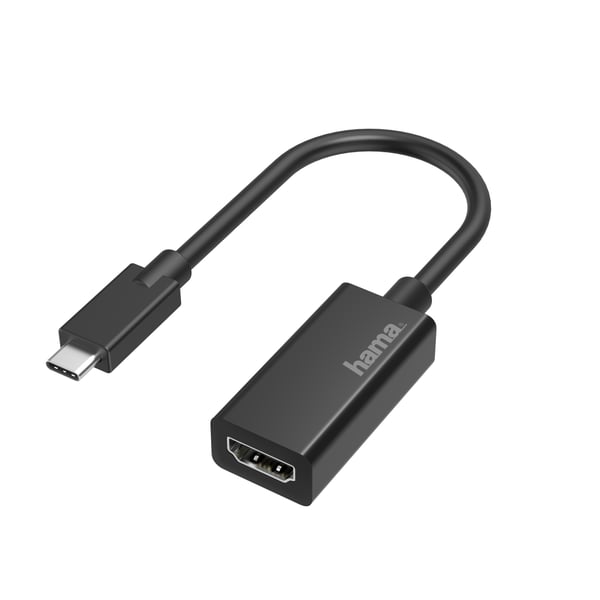 Hama 00200315 videokabeladapter USB Type-C HDMI Svart