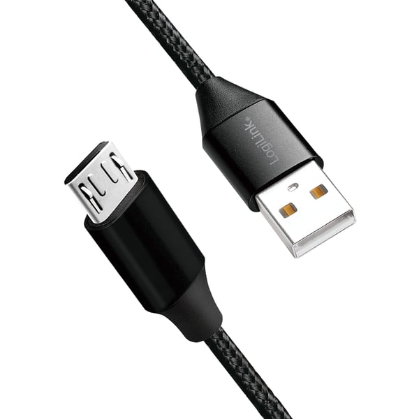LogiLink CU0144 USB-kabel USB 2.0 1 m USB A Micro-USB B 0,48 Gbit/sek. Sort