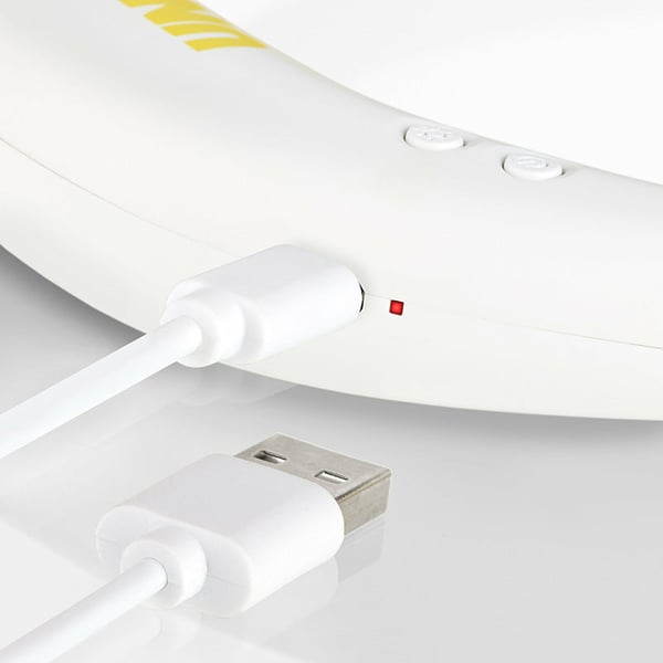 Unold 86690 personlig håndholdt spray & blæser Hvid, Gul Hals ventilator
