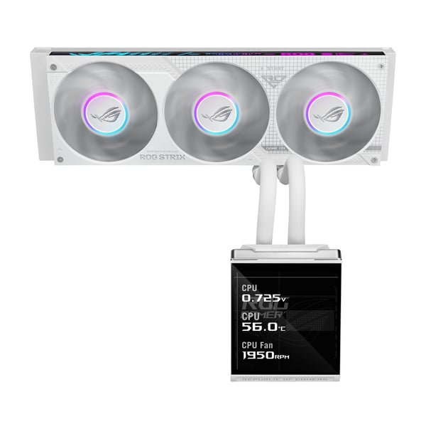 ASUS ROG STRIX SLC IV 360 ARGB LCD WHT Processor Alt-i-en væskekøler 12 cm Hvid 1 stk
