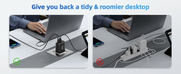 Acer ZL.ADTCC.00J oplader til mobil enhed Universel Sort Vekselstrøm Hurtig opladning Indendørs