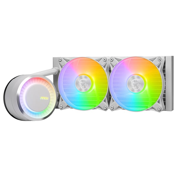 MSI MAG Coreliquid E240 WHITE Moderkort, Processor Allt-i-ett vätskekylare 12 cm Vit