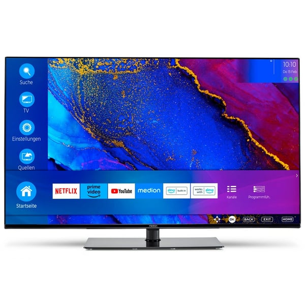 MEDION LIFE X14370 108 cm (42.5") 4K Ultra HD Smart-TV Wi-Fi Svart 320 cd/m²