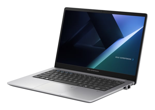 ASUS ExpertBook B1 B1403CVA-S69070 Intel Core 5 120U Laptop 35,6 cm (14") Fuld HD 16 GB DDR5-SDRAM 512 GB SSD Wi-Fi 6E (802.11ax) Grå QWERTY Spansk
