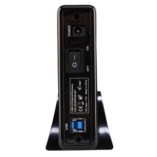 i-tec MYSAFE35U401 tallennusaseman kotelo HDD-kotelo Musta, Metallinen 3.5"